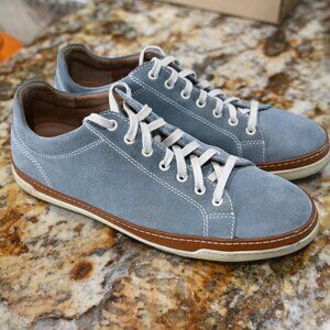 Men's Allen Edmonds Porter low top sneakers 11.5 light blue suede
